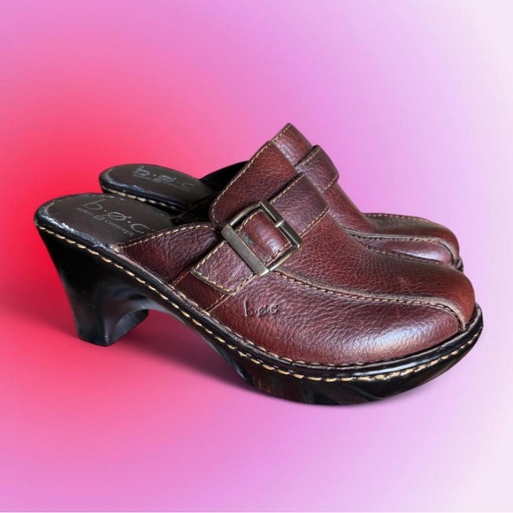 SOLD B.O.C. Born Leather Clog - Picture 1 of 7